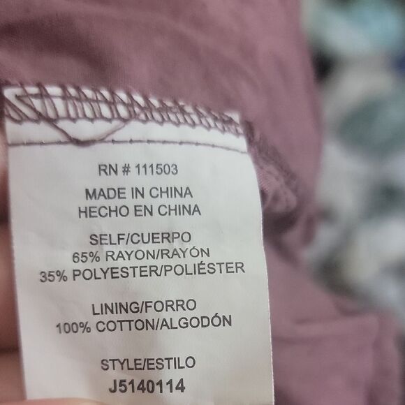 Ruffled Asymmetrical Dress in Mauve - Picture 5 of 5